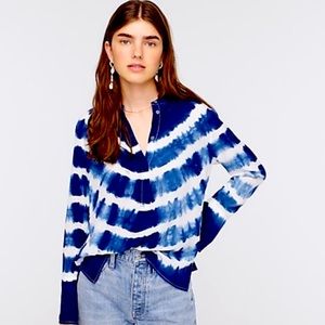 J. Crew Tie Dye Silk Tunic